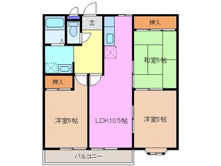 益生駅 徒歩30分 3階の物件間取画像